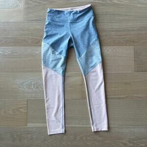 Outdoor Voices Spring 7/8 Crop Athletic Work Out Leggings Pants Pink Gray Blue